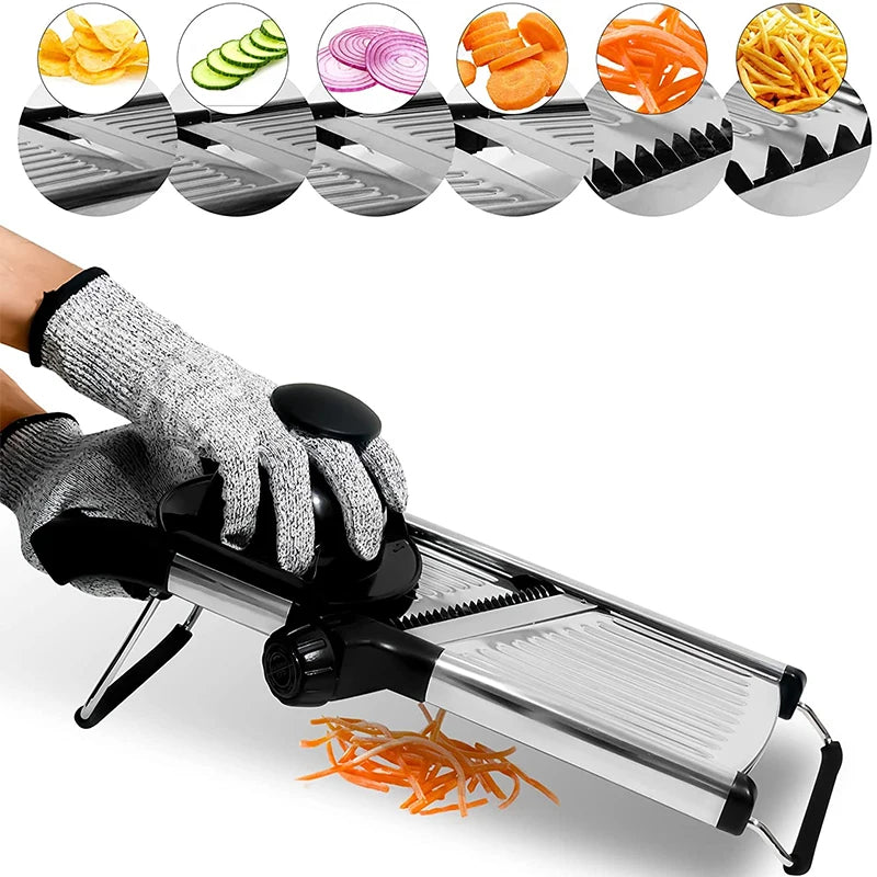 Adjustable Mandoline Slicer Stainless Steel