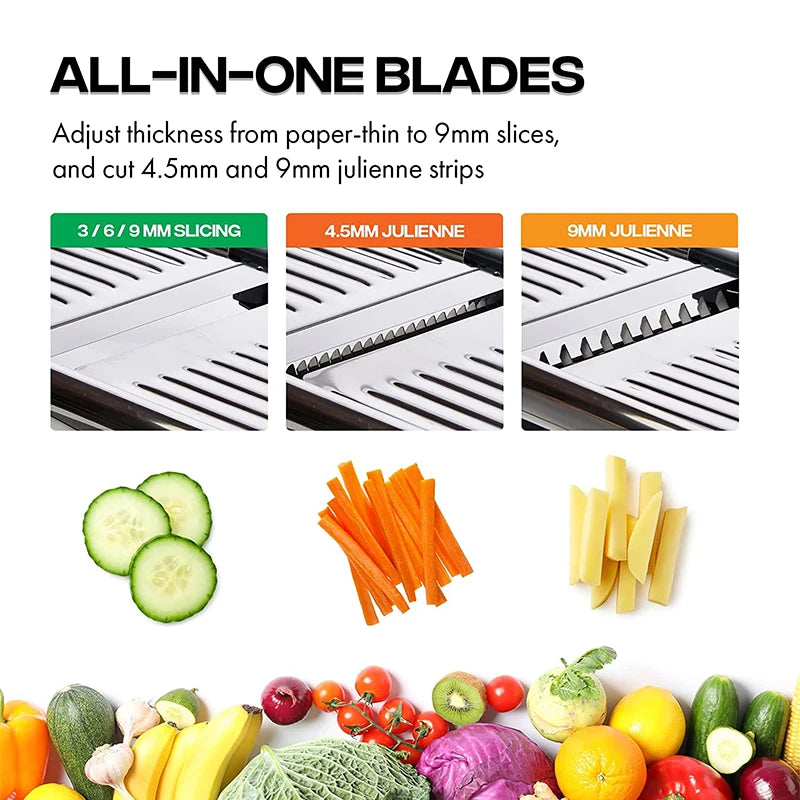 Adjustable Mandoline Slicer Stainless Steel