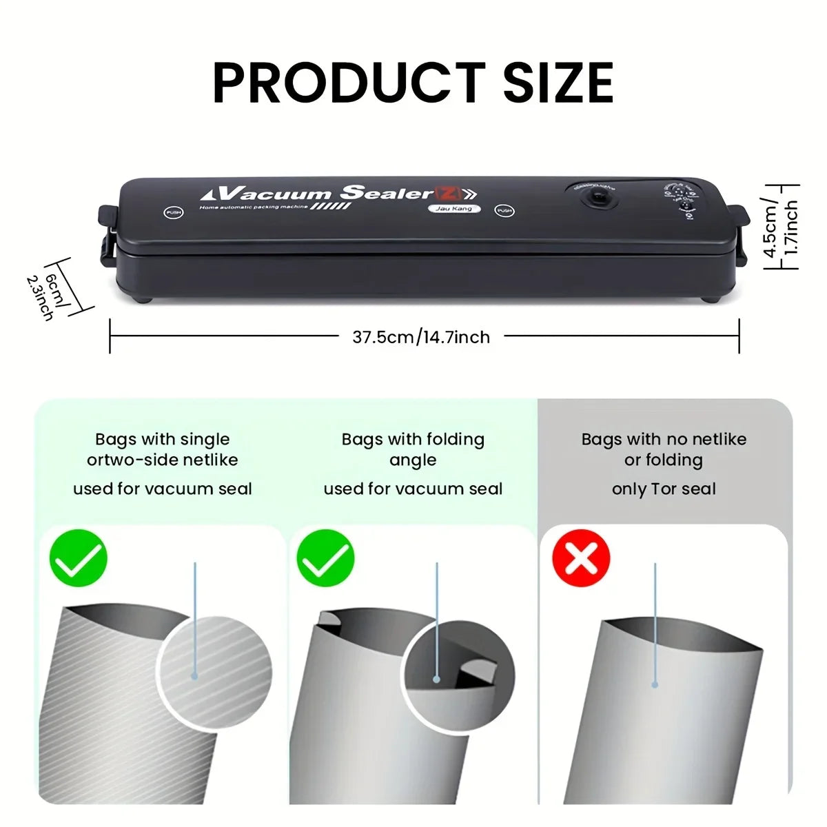 One-Touch Automatic Vacuum Food Sealer