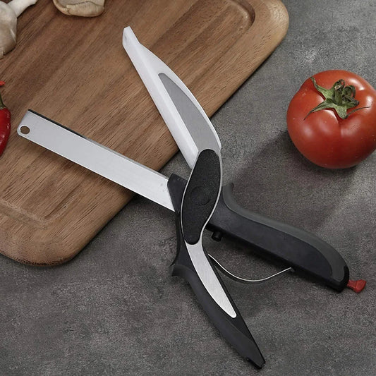 Household Vegetable Scissors 2 In 1 Multi Kitchen Tool Fruit Knife