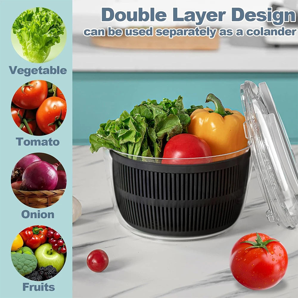 3-in-1 Handheld Salad Spinner