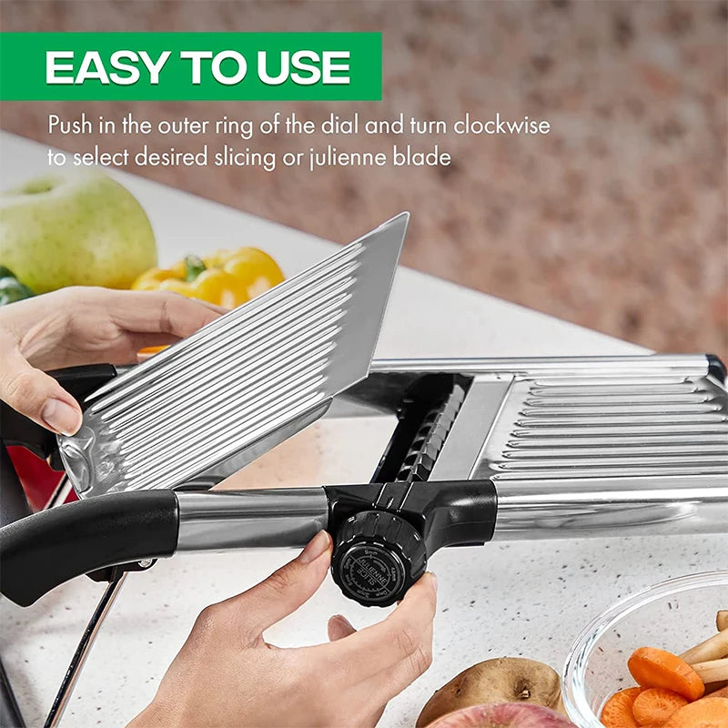 Adjustable Mandoline Slicer Stainless Steel